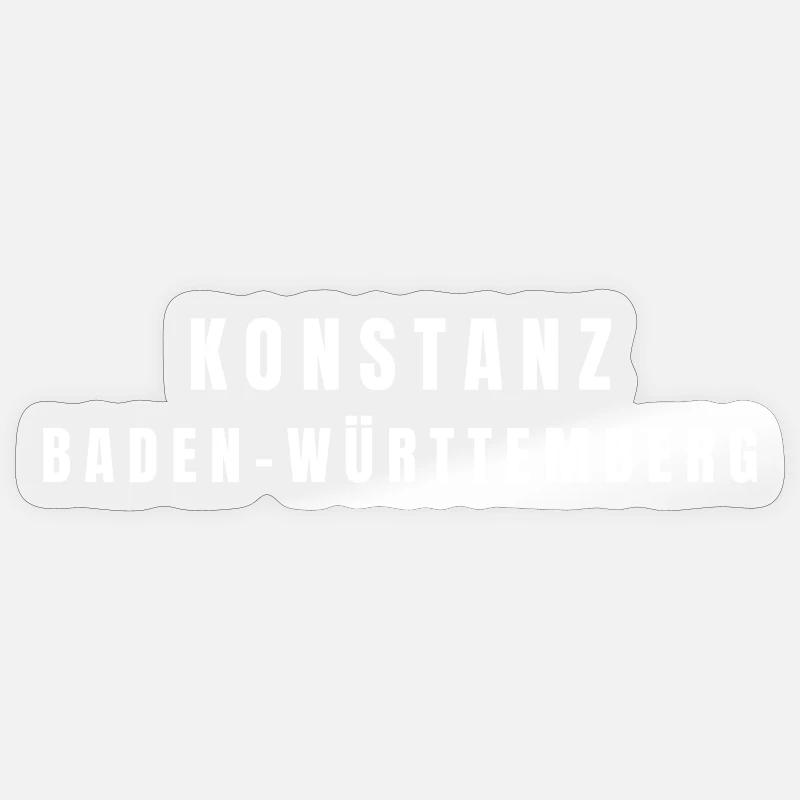 Constance Bade-Wurtemberg - Sticker taille S (10 x 10 cm) - brillant transparent