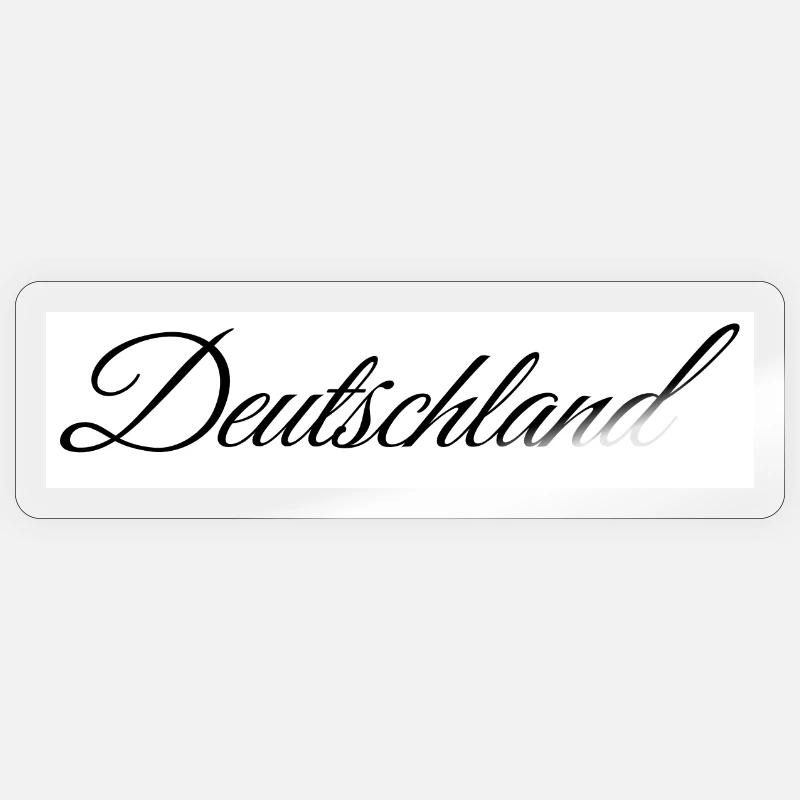 Germany - Sticker size S (10 x 10 cm) - transparent glossy