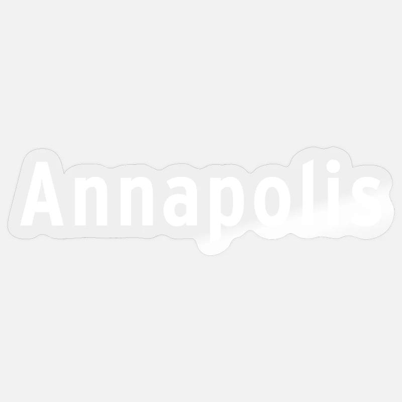 Annapolis - Sticker Größe S (10 x 10 cm) - Transparent glänzend