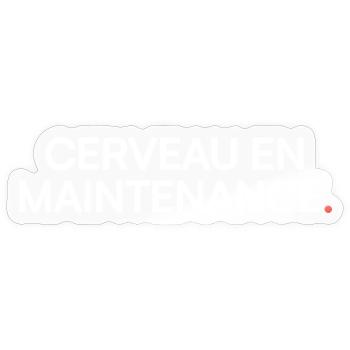 Gehirnpflege, Humor, Müdigkeit - Sticker Größe S (10 x 10 cm) - Transparent glänzend - Vorne