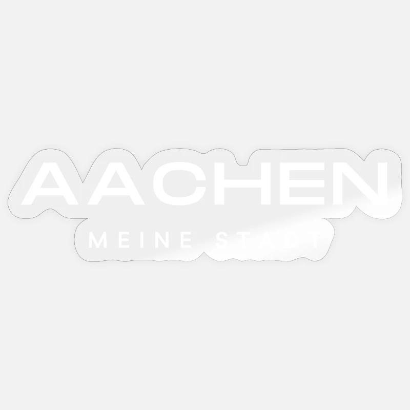 Aachen - Sticker Größe S (10 x 10 cm) - Transparent glänzend