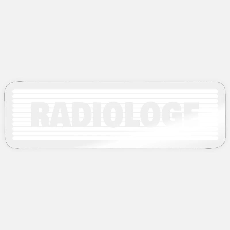 Nomination en tant que radiologue - Sticker taille S (10 x 10 cm) - brillant transparent