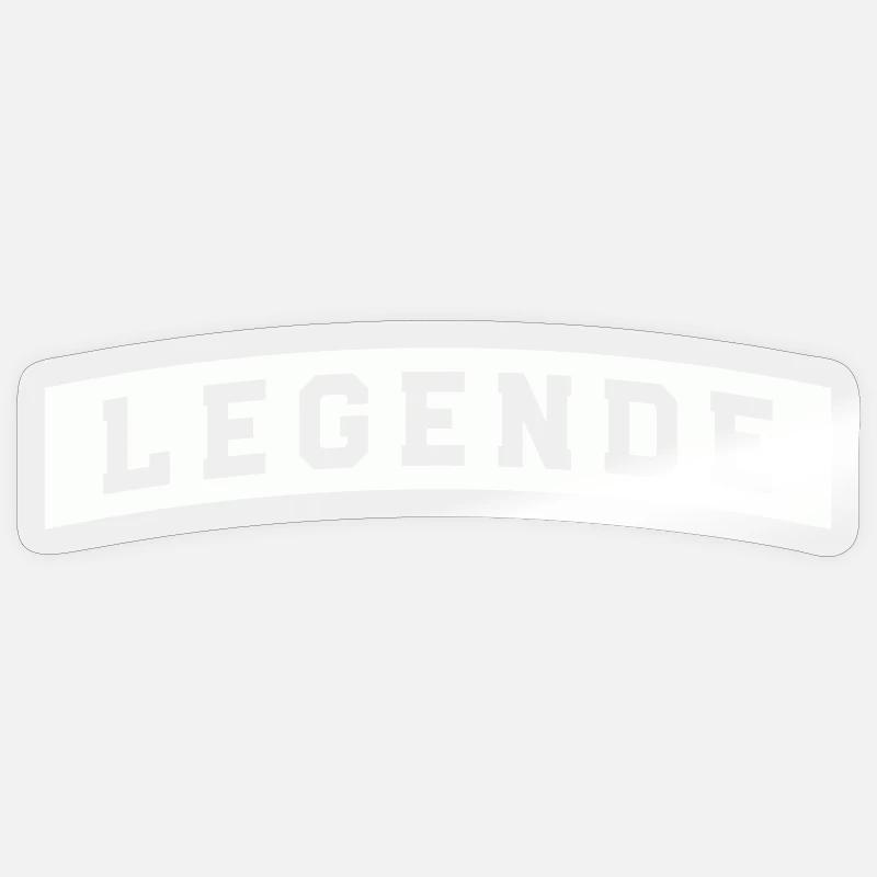 Legend - Sticker size S (10 x 10 cm) - transparent glossy