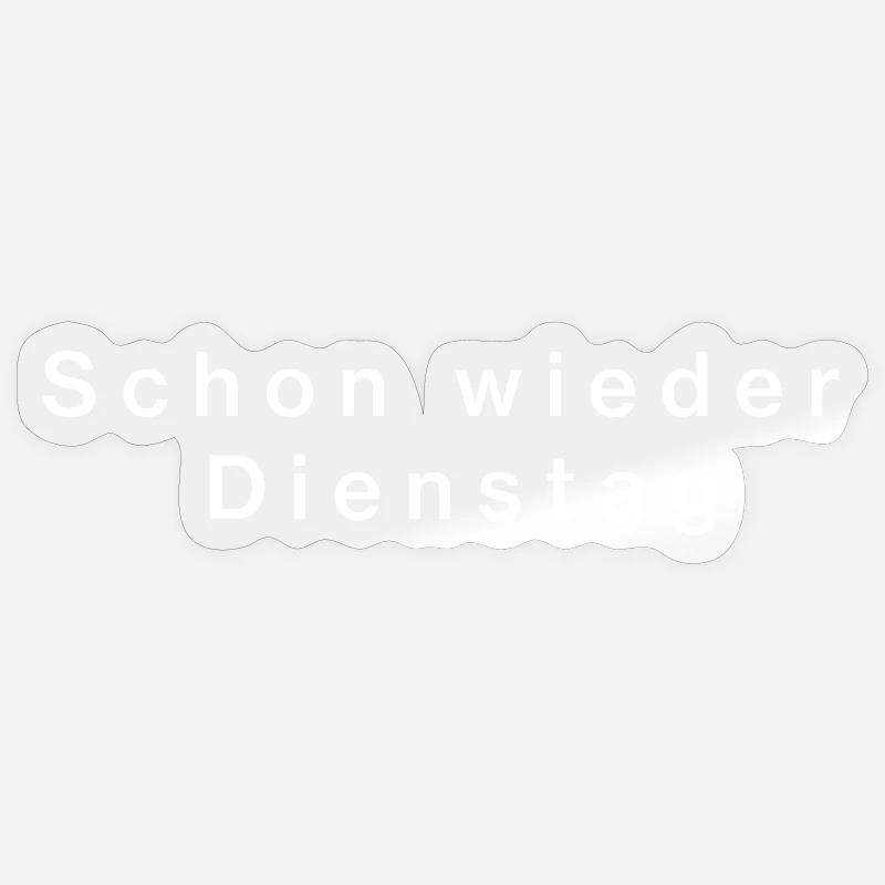 Mardi encore Sticker taille S (10 x 10 cm)