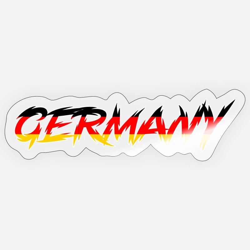 Germany - Sticker size S (10 x 10 cm) - transparent glossy