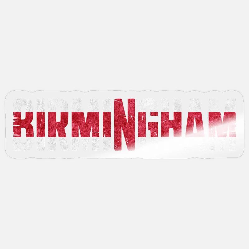 Birmingham England - Sticker Größe S (10 x 10 cm) - Transparent glänzend