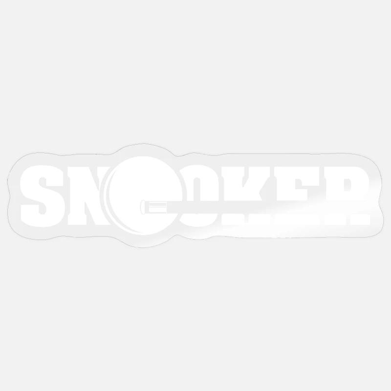 snooker queue symbol billard Spieler Logo icon - Sticker Größe S (10 x 10 cm) - Transparent glänzend