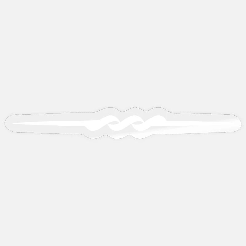 Tribal - Sticker taille S (10 x 10 cm) - brillant transparent