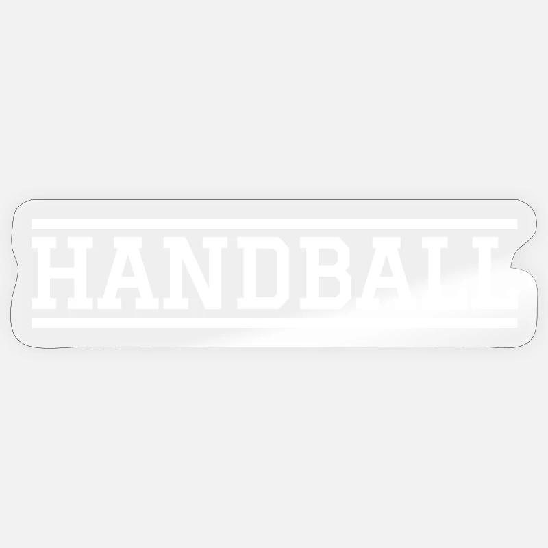 HANDBALL - Sticker size S (10 x 10 cm) - transparent glossy