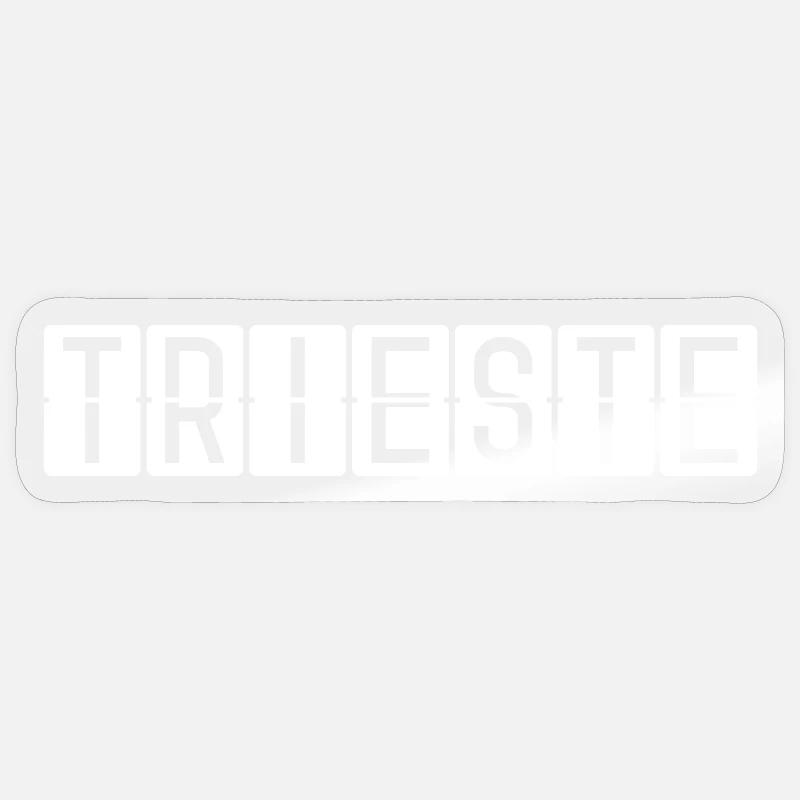 Trieste Flughafentafel Sticker Größe S (10 x 10 cm)