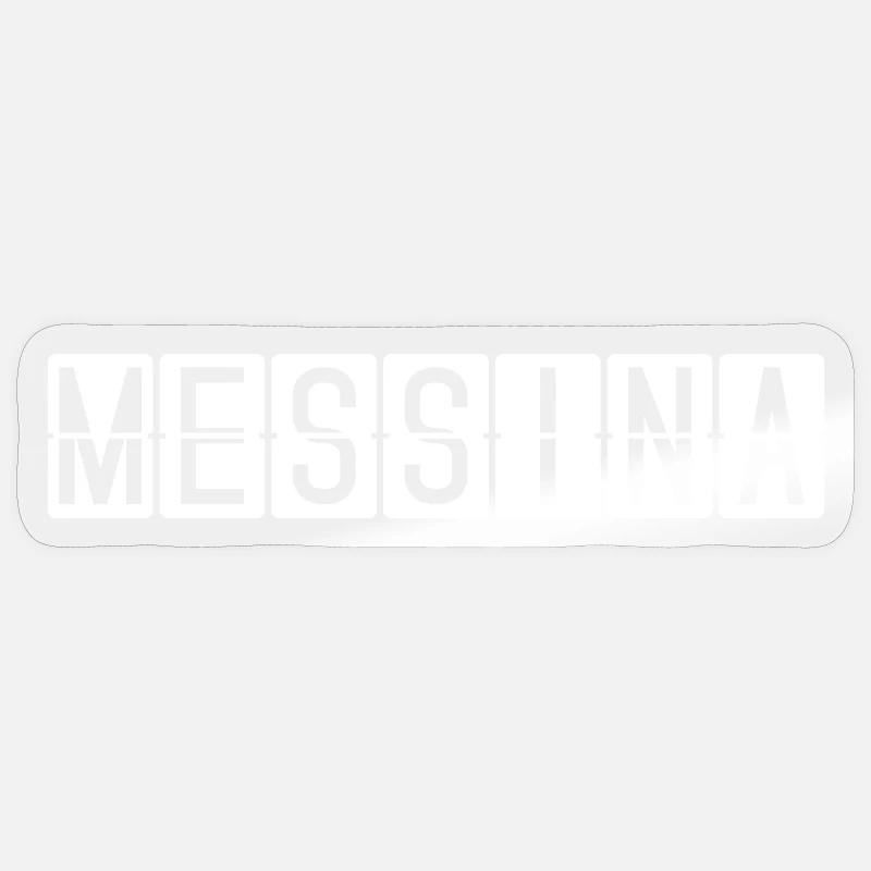 Panneau de l’aéroport de Messine Sticker taille S (10 x 10 cm)