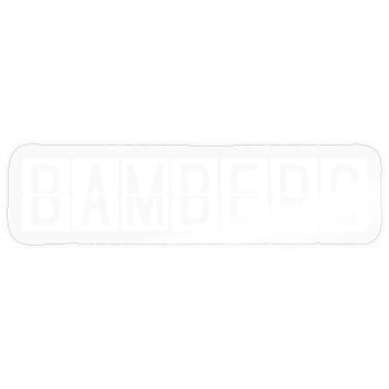 Bamberg Airport Sign - Sticker size S (10 x 10 cm) - transparent glossy - Front
