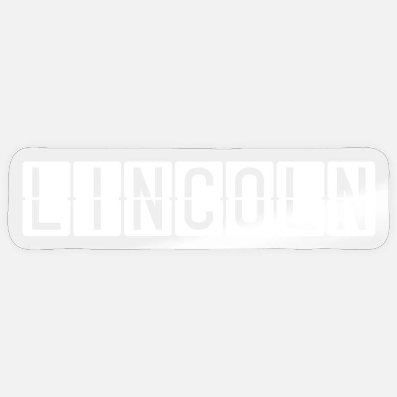 Panneau de l’aéroport de Lincoln Sticker taille S (10 x 10 cm)