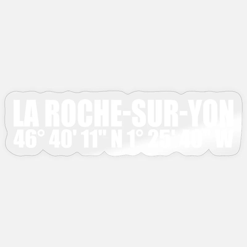 La Roche-sur-Yon coordinates Sticker size S (10 x 10 cm)