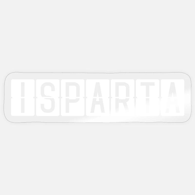 Isparta Flughafentafel Sticker Größe S (10 x 10 cm)