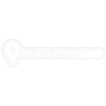 Frankfurt (Oder) Koordinaten - Sticker Größe S (10 x 10 cm) - Transparent glänzend - Vorne