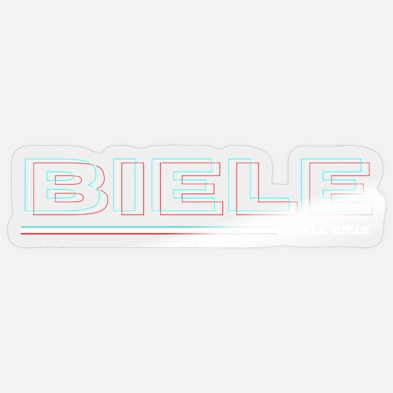 BIELE BIELE BIELE - Endlaser Edition - Sticker Größe S (10 x 10 cm) - Transparent glänzend