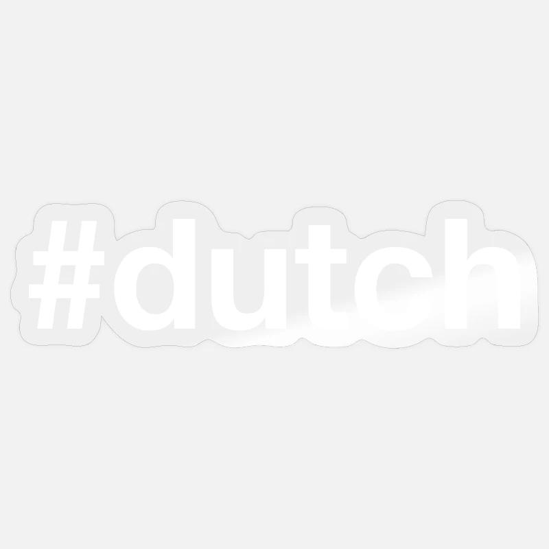 DUTCH Netherlands - Sticker size S (10 x 10 cm) - transparent glossy