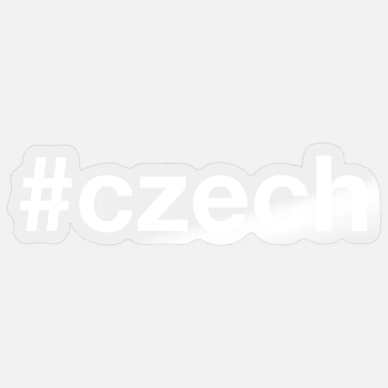 République tchèque Hashtag Sticker taille S (10 x 10 cm)