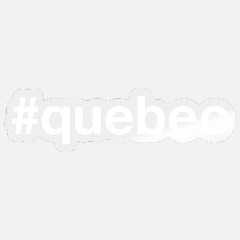 QUEBEC Kanada Canada Hashtag - Sticker size S (10 x 10 cm) - transparent glossy