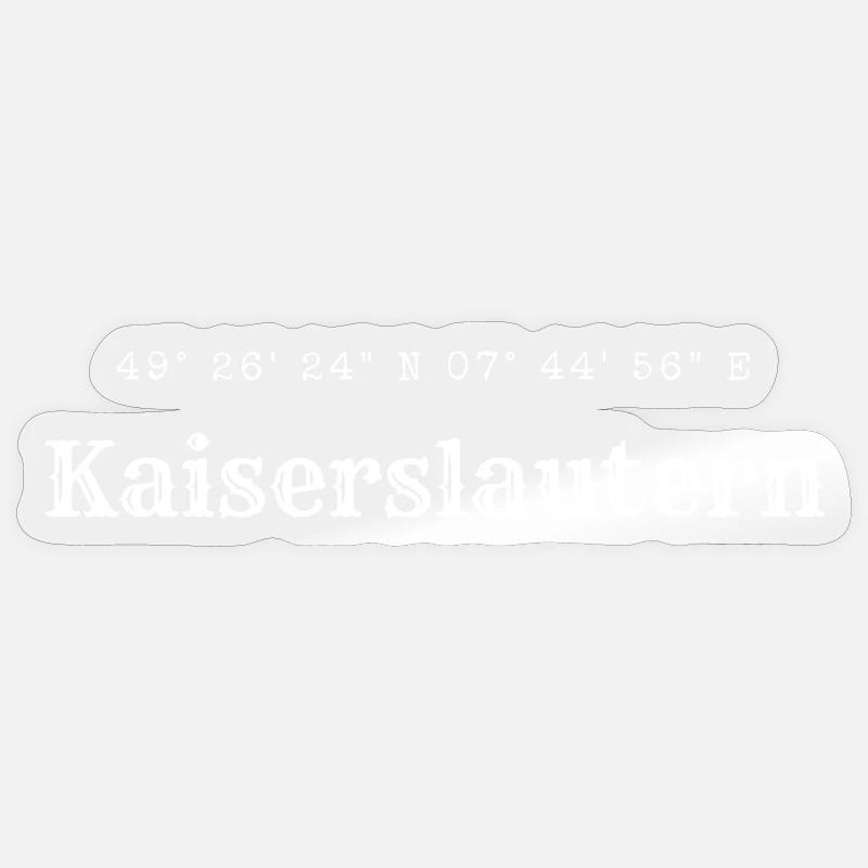 Kaiserslautern coordinates Sticker size S (10 x 10 cm)