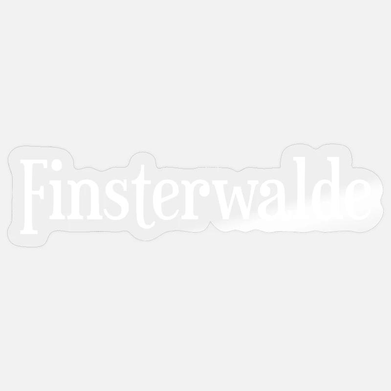 Finsterwalde - Sticker Größe S (10 x 10 cm) - Transparent glänzend