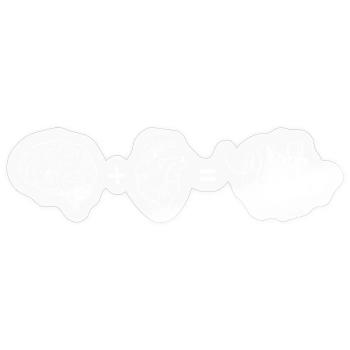 Brain Heart Fusion - Sticker size S (10 x 10 cm) - transparent glossy - Front