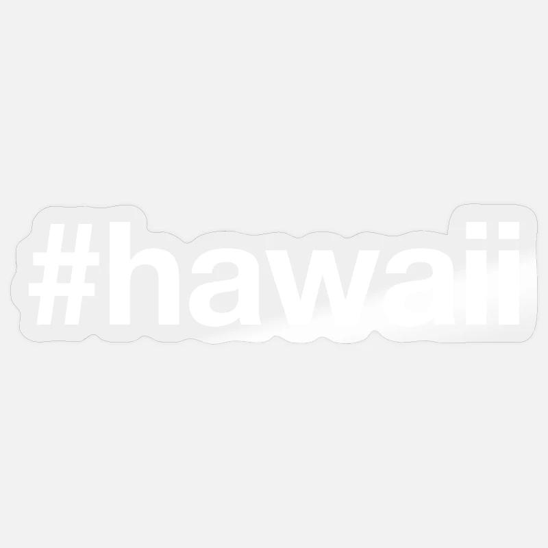 Hawaii - Sticker Größe S (10 x 10 cm) - Transparent glänzend