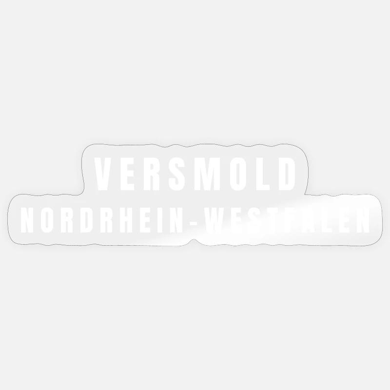 Versmold, Rhénanie-du-Nord-Westphalie - Sticker taille S (10 x 10 cm) - brillant transparent