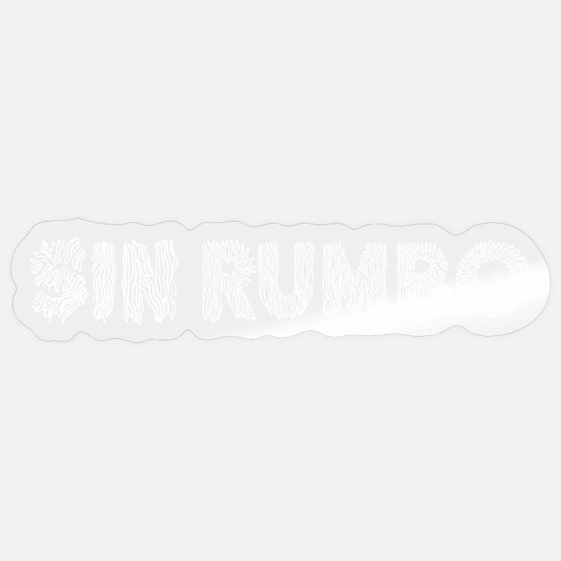 Sin Rumbo - Without Direction - Sticker size S (10 x 10 cm) - transparent glossy