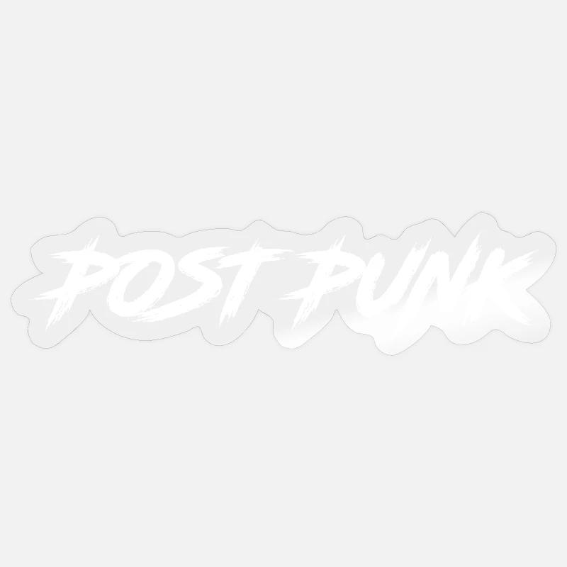 Post Punk - Sticker Größe S (10 x 10 cm) - Transparent glänzend