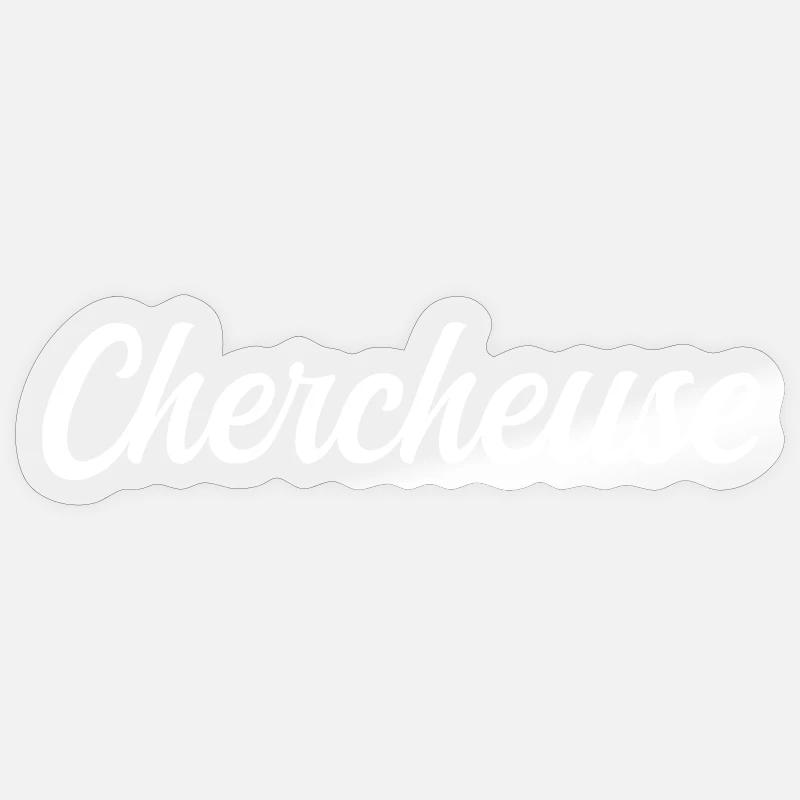 Chercheuse  - Sticker taille S (10 x 10 cm) - brillant transparent