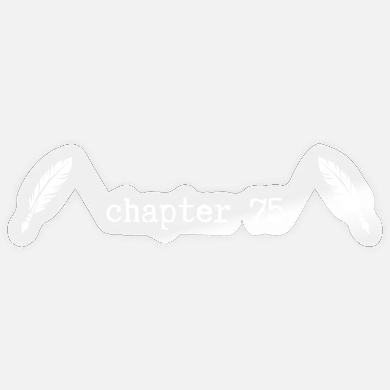 chapter 75 Birthday Sticker size S (10 x 10 cm)