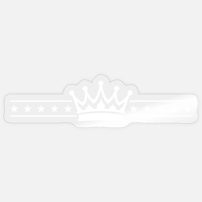 Élément de la couronne - Sticker taille S (10 x 10 cm) - brillant transparent