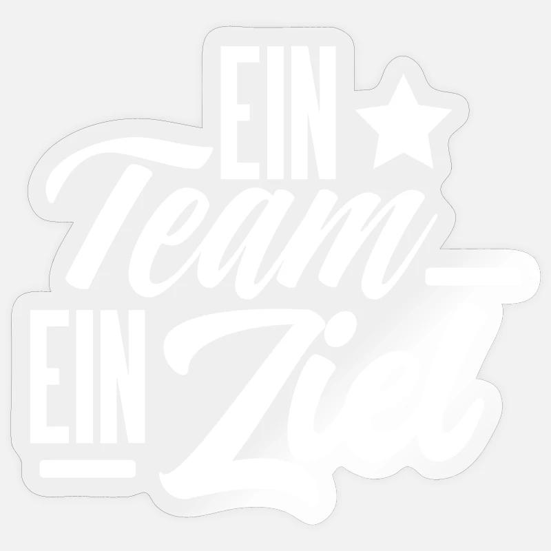 Team Crew Squad - Sticker Größe S (10 x 10 cm) - Transparent glänzend