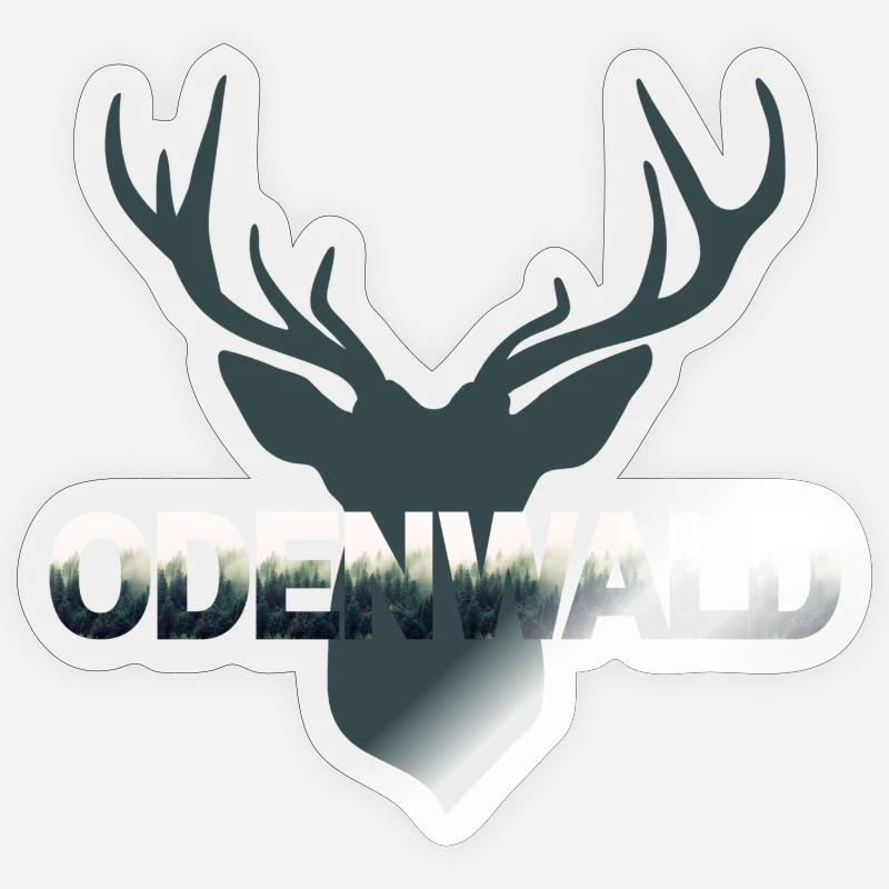 Odenwald neutral Sticker Größe S (10 x 10 cm)
