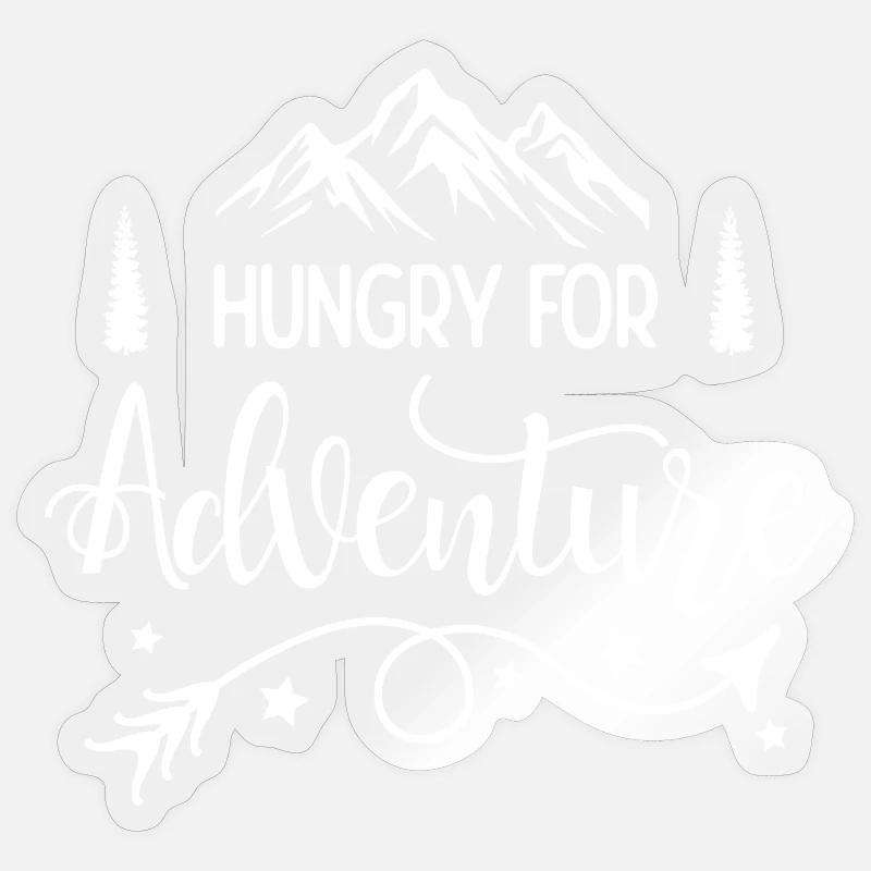 Faim d’aventure Sticker taille S (10 x 10 cm)