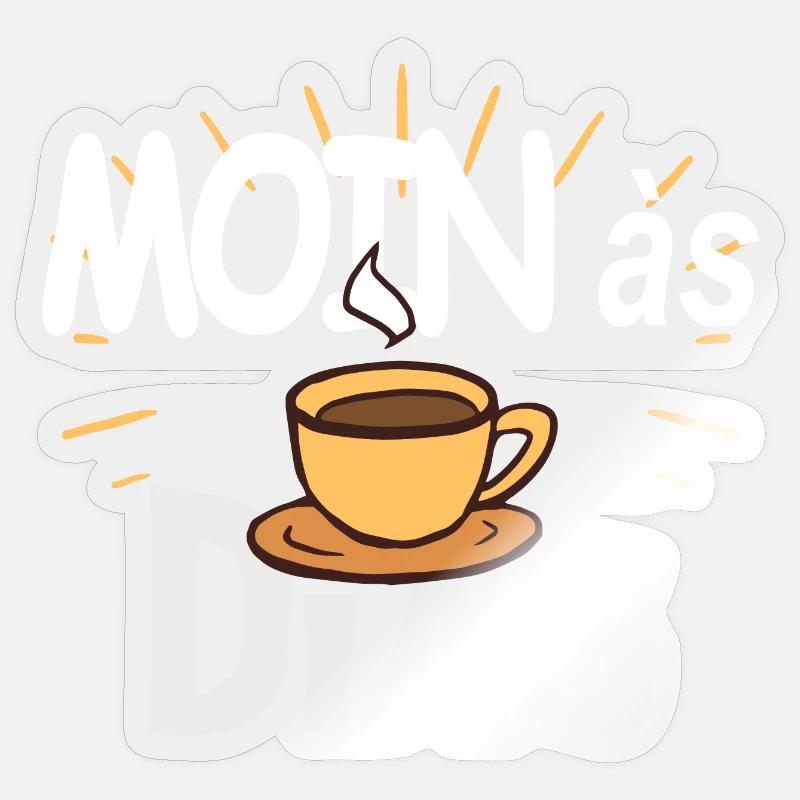 MOINas Dias - Sticker Größe S (10 x 10 cm) - Transparent glänzend