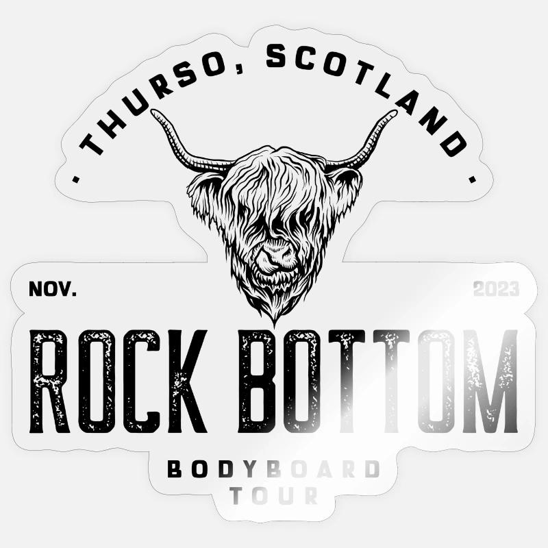 Rock Bottom Sticker size S (10 x 10 cm)