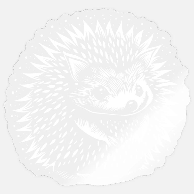 Hérisson Sticker taille S (10 x 10 cm)