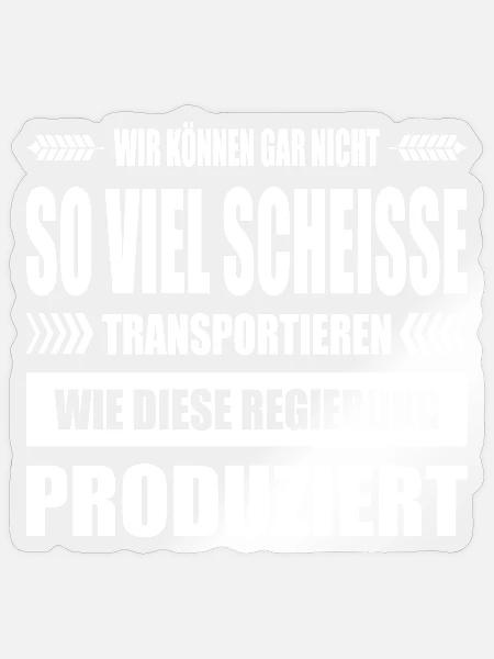 Bauernproteste 2024 Bauernprotest Bauerndemo Demo - Sticker Größe S (10 x 10 cm) - Transparent glänzend