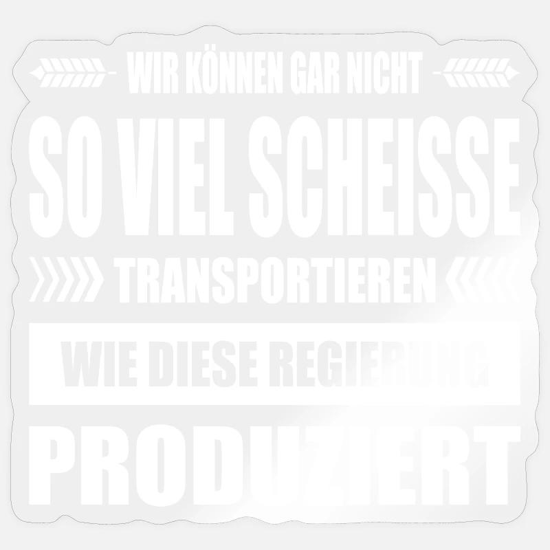 Bauernproteste 2024 Bauernprotest Bauerndemo Demo - Sticker Größe S (10 x 10 cm) - Transparent glänzend