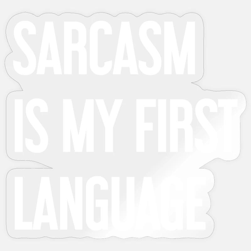 Sarcasme Pro Sticker taille S (10 x 10 cm)