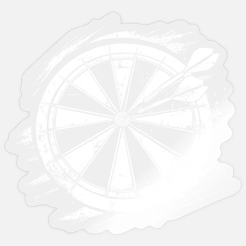 Dart Sketch - Sticker size S (10 x 10 cm) - transparent glossy