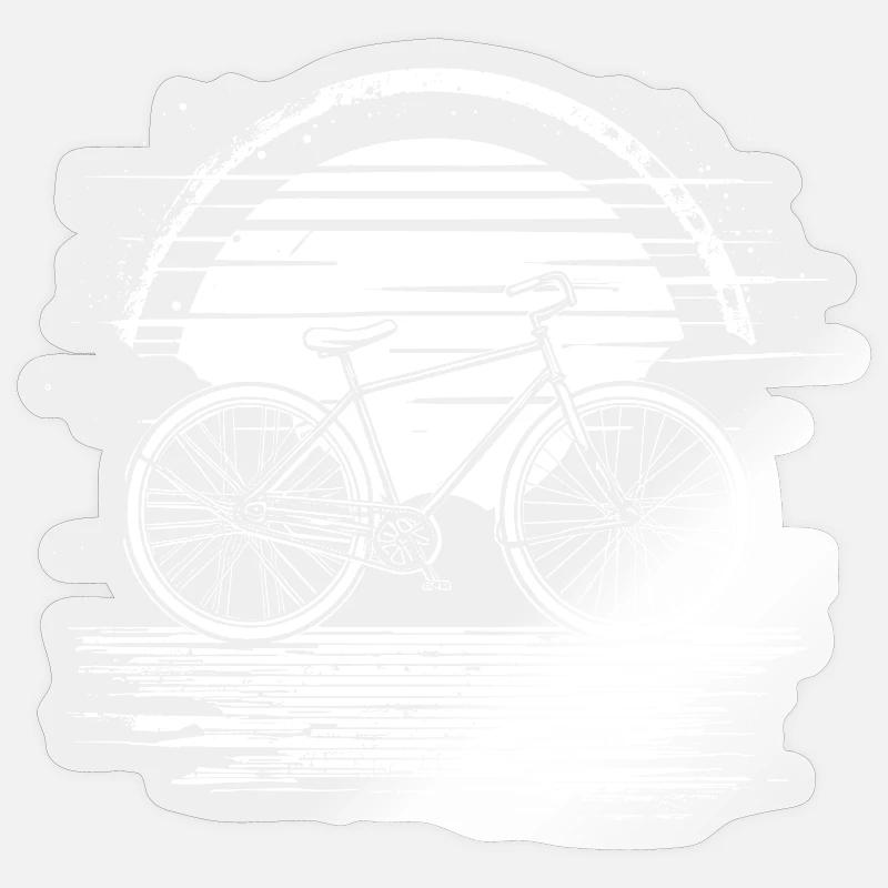 Radfahrer Sticker Größe S (10 x 10 cm)