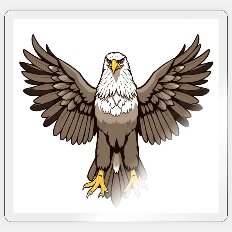 Aigle - Sticker taille S (10 x 10 cm) - brillant transparent