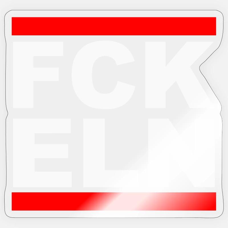 FCK ELN Sticker Größe S (10 x 10 cm)