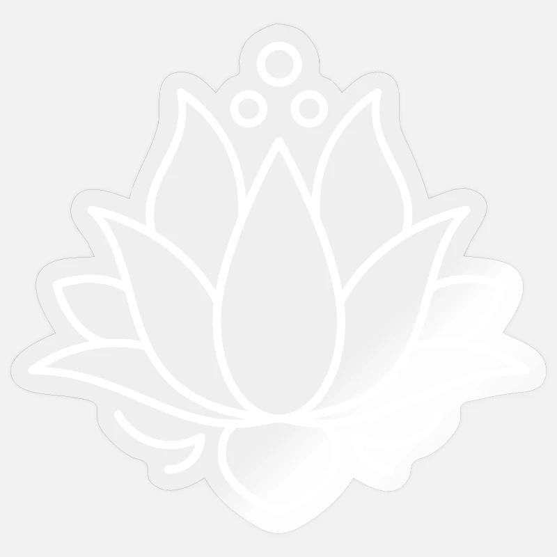 Lotus Flower Buddhism Sticker size S (10 x 10 cm)