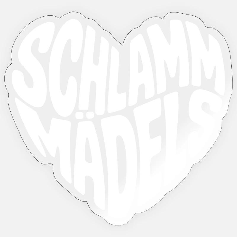 Schlamm Mädels Sticker Größe S (10 x 10 cm)