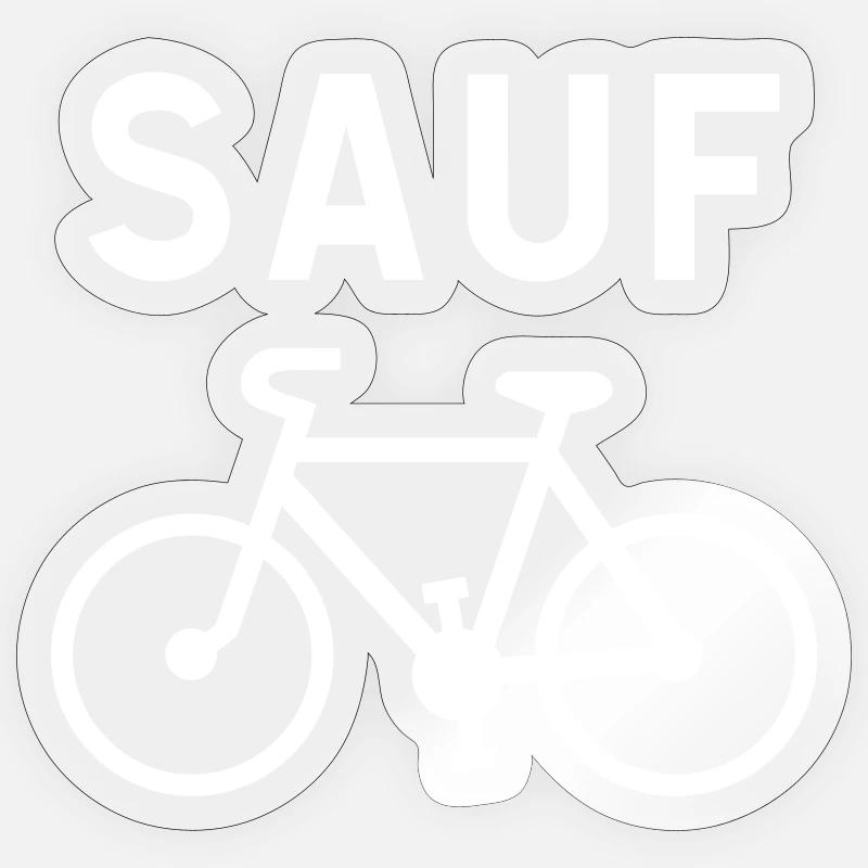 Except Vélo Blanc Sticker size S (10 x 10 cm)